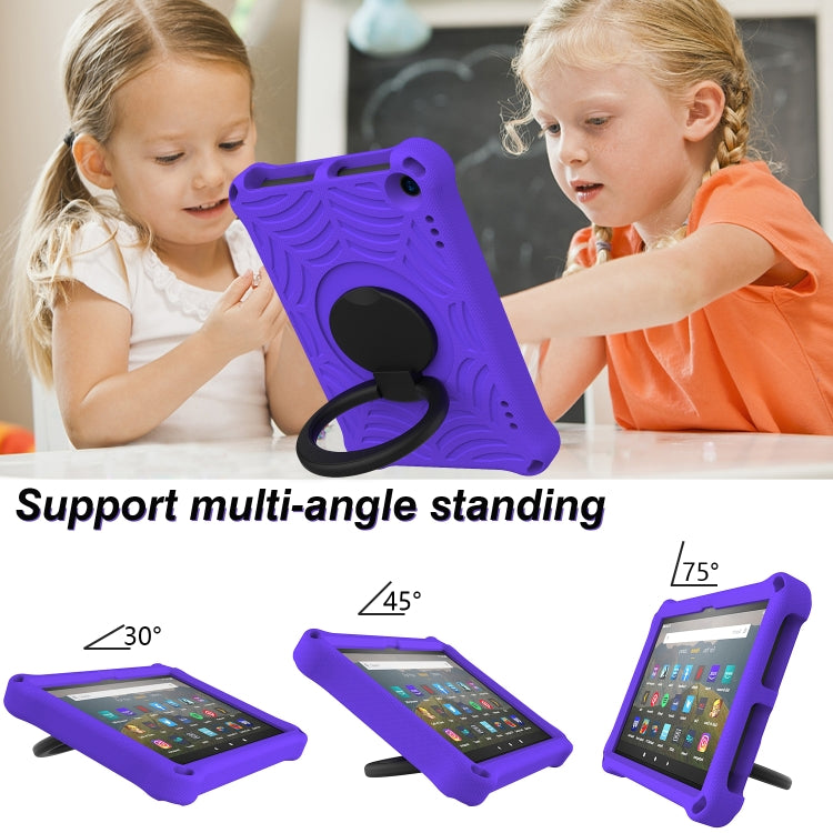 For Amazon Kindle Fire HD 8 2022 / 2020 Spider King Silicone Protective Tablet Case(Purple) - Amazon by PMC TechLife | Online Shopping South Africa | PMC TechLife | Buy Now Pay Later Mobicred