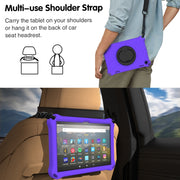 For Amazon Kindle Fire HD 8 2022 / 2020 Spider King Silicone Protective Tablet Case(Purple)