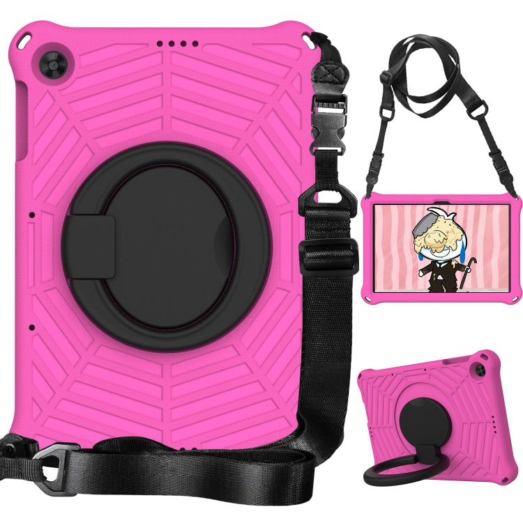 For Huawei MatePad T 10s Spider King Silicone Protective Tablet Case(Rose Red) - Huawei by PMC TechLife | Online Shopping South Africa | PMC TechLife | Buy Now Pay Later Mobicred