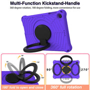 For Huawei MatePad T 10s Spider King Silicone Protective Tablet Case(Purple)