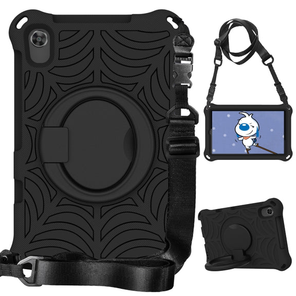 For Huawei MediaPad M5 Lite 8 Spider King Silicone Protective Tablet Case(Black)