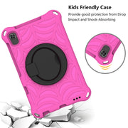 For Huawei MediaPad M5 Lite 8 Spider King Silicone Protective Tablet Case(Rose Red)