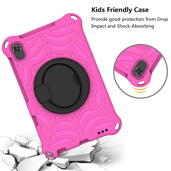 For Huawei MediaPad M5 Lite 8 Spider King Silicone Protective Tablet Case(Rose Red)