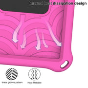 For Huawei MediaPad M5 Lite 8 Spider King Silicone Protective Tablet Case(Rose Red)