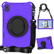 For Huawei MediaPad M5 Lite 8 Spider King Silicone Protective Tablet Case(Purple) - Huawei by PMC TechLife | Online Shopping South Africa | PMC TechLife | Buy Now Pay Later Mobicred