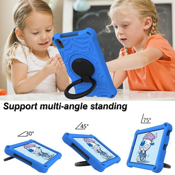 For Huawei MediaPad M6 8.4 Spider King Silicone Protective Tablet Case(Blue)