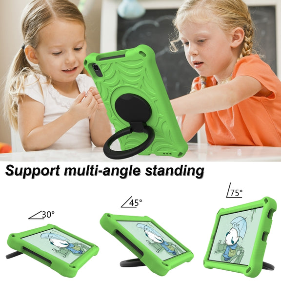 For Huawei MediaPad M6 8.4 Spider King Silicone Protective Tablet Case(Green)
