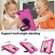 For Huawei MediaPad M6 8.4 Spider King Silicone Protective Tablet Case(Rose Red)