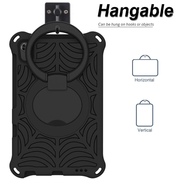 For Huawei MatePad T8 Spider King Silicone Protective Tablet Case(Black)
