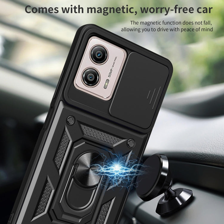 For Motorola Moto G53 / G13 / G23 5G Sliding Camera Cover Design TPU+PC Phone Case(Black) - free shipping - PMC TechLife - Order now!