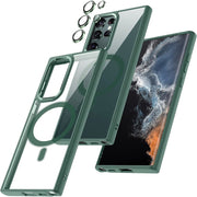 For Samsung Galaxy S23 Ultra 5G Acrylic PC MagSafe Magnetic Phone Case(Green)