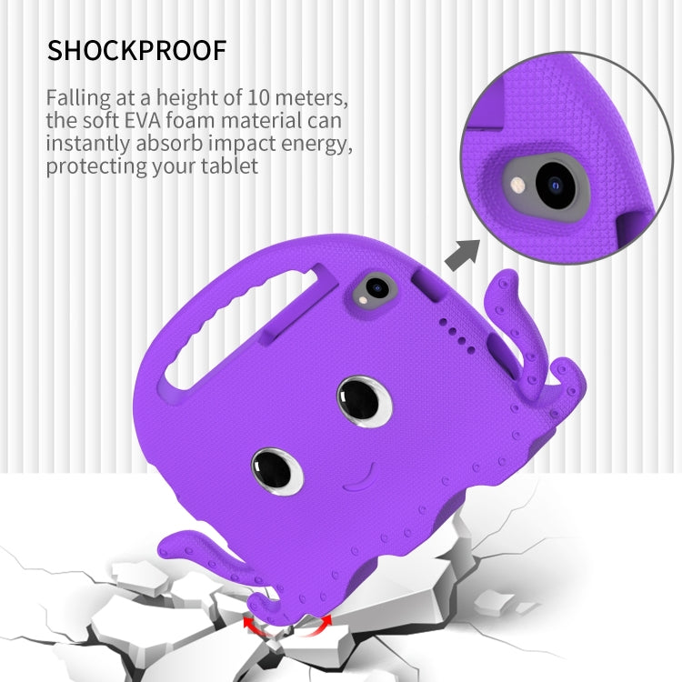 For Lenovo Tab M8 4th Gen Octopus Style EVA + PC Tablet Case with Strap(Purple)