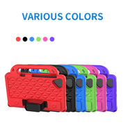 For Lenovo Tab M8 4th Gen Diamond Series EVA Anti-Fall Shockproof Sleeve Tablet Case with Holder & Strap(Purple)