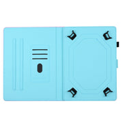 For 10 inch Coloured Drawing Stitching Leather Tablet Case(Rabbit)
