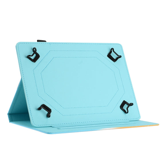 For 10 inch Coloured Drawing Stitching Leather Tablet Case(Rabbit)