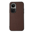 For OPPO Reno10 Global / 10 Pro Global Carbon Fiber Texture Shockproof Phone Case(Brown) - OPPO Cases by PMC TechLife | Online Shopping South Africa | PMC TechLife | Buy Now Pay Later Mobicred