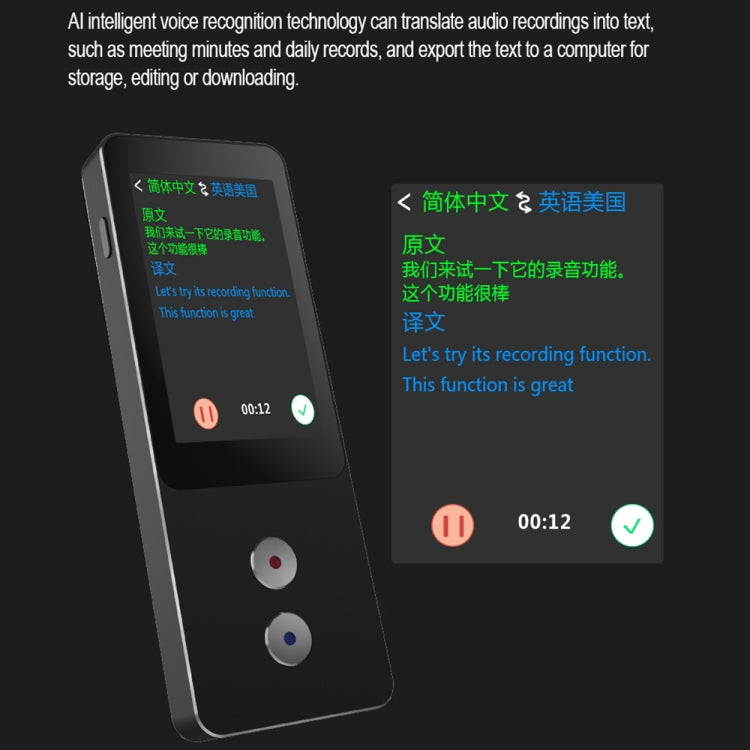 T9 Pro Smart and Precise Translator Supports 134 Languages with Offline Translation/Photo Translation(Black) -  by PMC TechLife | Online Shopping South Africa | PMC TechLife | Buy Now Pay Later Mobicred