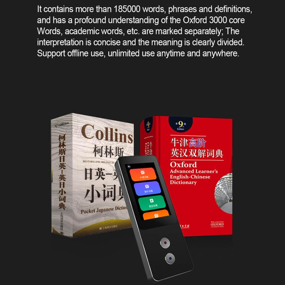 T9 Pro Smart and Precise Translator Supports 134 Languages with Offline Translation/Photo Translation(Black)