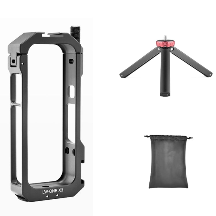 For Insta360 X3 YELANGU LW-ONE X3 Metal Cage Extended Frame Case With T1 Tripod - free shipping - PMC Jewellery - Order now!