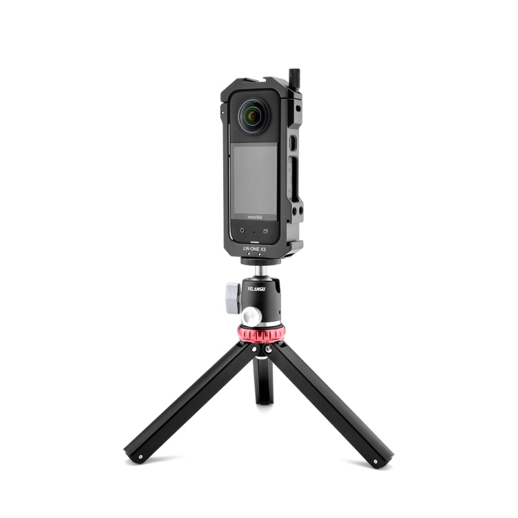 For Insta360 X3 YELANGU LW-ONE X3 Metal Cage Extended Frame Case With T1 Tripod - free shipping - PMC Jewellery - Order now!
