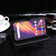 For Lenovo A6 Note idewei Crocodile Texture Horizontal Flip Leather Case with Holder & Card Slots & Wallet(Dark Blue)