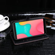 For Wiko Y60 idewei Crocodile Texture Horizontal Flip Leather Case with Holder & Card Slots & Wallet(Black)