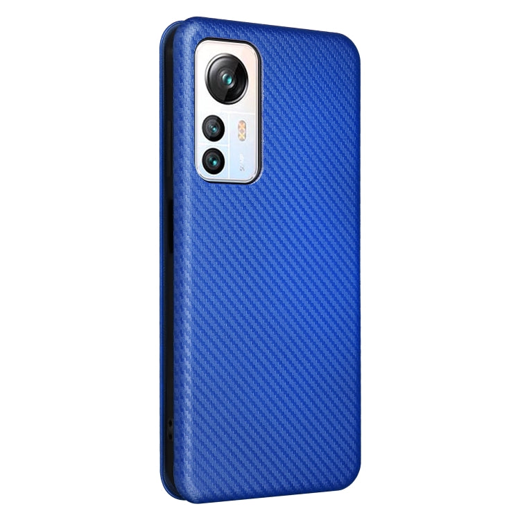 For Blackview A85 Carbon Fiber Texture Flip Leather Phone Case(Blue) - More Brand by PMC TechLife | Online Shopping South Africa | PMC TechLife | Buy Now Pay Later Mobicred