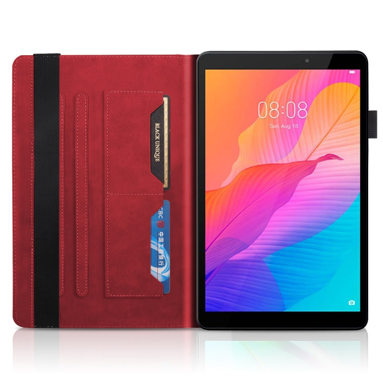 For Huawei Matepad SE 10.4 2022 Life Tree Embossed Flip Leather Tablet Case(Red) - Huawei by PMC TechLife | Online Shopping South Africa | PMC TechLife | Buy Now Pay Later Mobicred