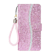 For Samsung Galaxy A24 4G Glitter Powder Filp Leather Phone Case(Pink)