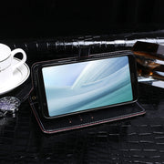 For Sharp Aquos Sense3 Plus idewei Crocodile Texture Horizontal Flip Leather Case with Holder & Card Slots & Wallet(Black)