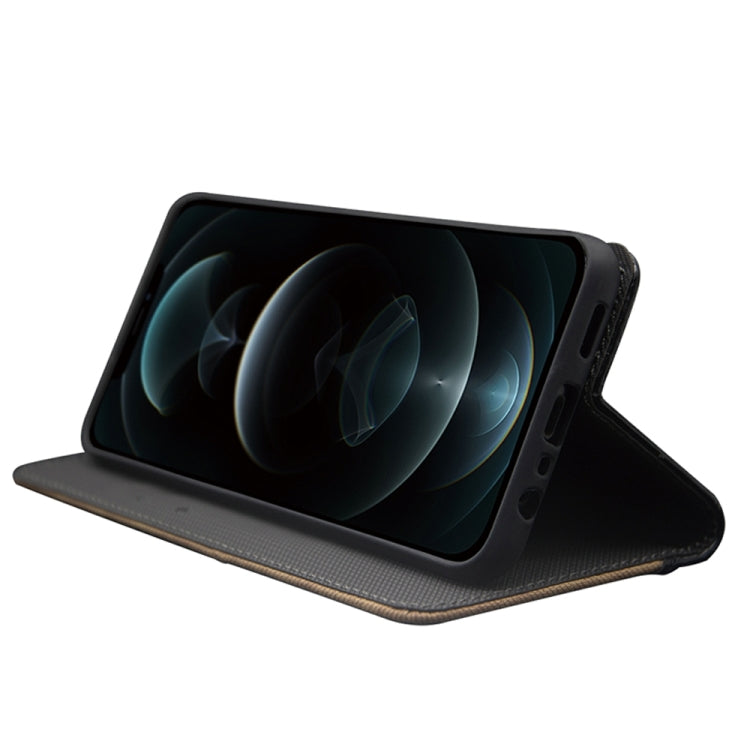 For T-Mobile REVVL 6 5G idewei Two-color Splicing Leather Phone Case(Black) - free shipping - PMC Jewellery - Order now!