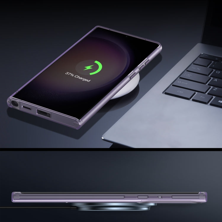 For Samsung Galaxy S22 Ultra 5G LK 3 in 1 MagSafe Magnetic Holder Phone Case(Purple) - Galaxy S22 Ultra 5G Cases by PMC TechLife | Online Shopping South Africa | PMC TechLife