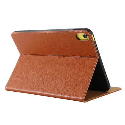 For iPad 2025 / 2022 GEBEI Silk Texture Flip Tablet Leather Case(Brown) - free shipping - PMC Jewellery - Order now!
