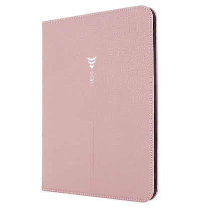 For iPad 2025 / 2022 GEBEI Silk Texture Flip Tablet Leather Case(Rose Gold) - free shipping - PMC Jewellery - Order now!