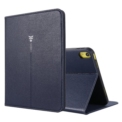 For iPad 2025 / 2022 GEBEI Silk Texture Flip Tablet Leather Case(Blue) - free shipping - PMC Jewellery - Order now!
