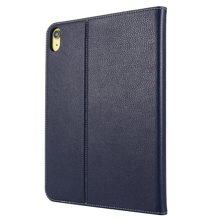For iPad 2025 / 2022 GEBEI Silk Texture Flip Tablet Leather Case(Blue) - free shipping - PMC Jewellery - Order now!