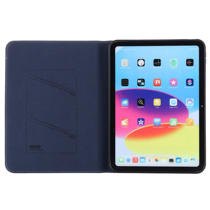 For iPad 2025 / 2022 GEBEI Silk Texture Flip Tablet Leather Case(Blue) - free shipping - PMC Jewellery - Order now!
