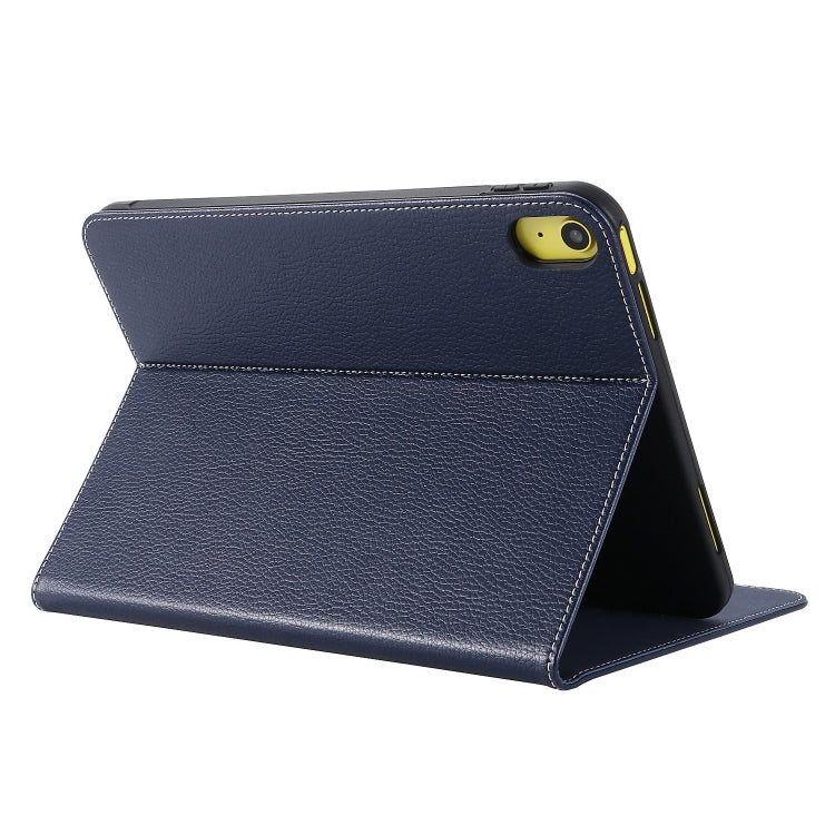 For iPad 2025 / 2022 GEBEI Silk Texture Flip Tablet Leather Case(Blue) - free shipping - PMC Jewellery - Order now!