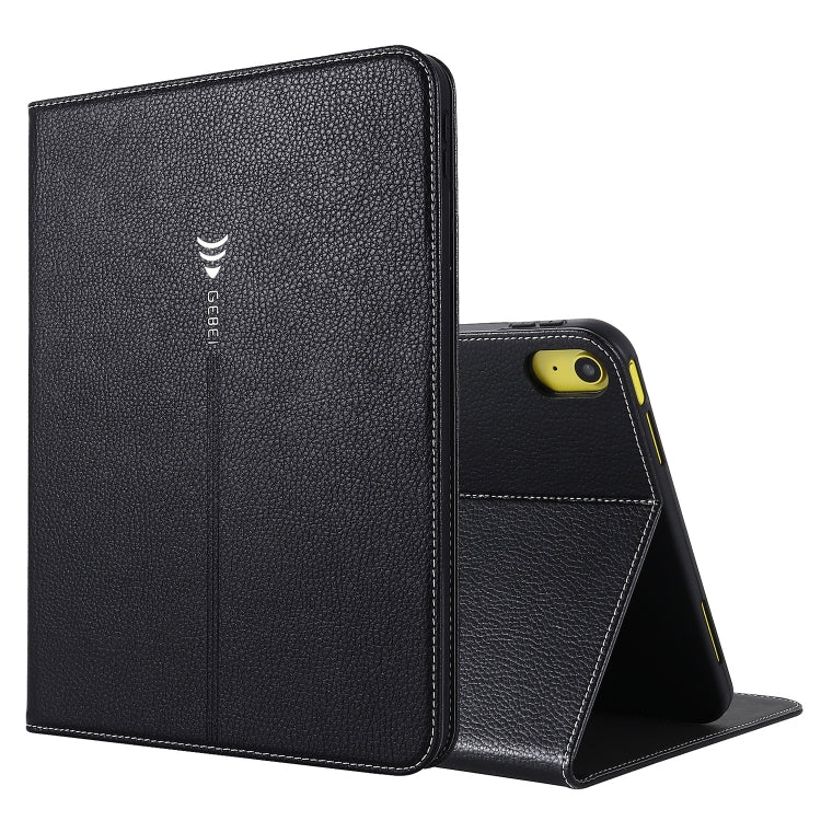 For iPad 2025 / 2022 GEBEI Silk Texture Flip Tablet Leather Case(Black) - free shipping - PMC Jewellery - Order now!