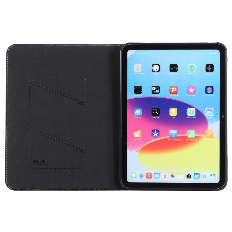 For iPad 2025 / 2022 GEBEI Silk Texture Flip Tablet Leather Case(Black) - free shipping - PMC Jewellery - Order now!
