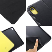For iPad 2025 / 2022 GEBEI Silk Texture Flip Tablet Leather Case(Rose Gold)