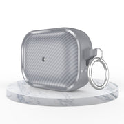 For AirPods Pro 2 Photo Frame Carbon Fiber Series Earphone Case(Dark Grey)