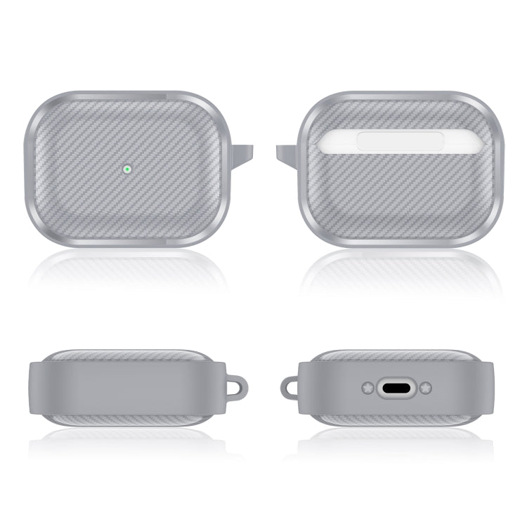For AirPods Pro Photo Frame Carbon Fiber Series Earphone Case(Dark Grey) - free shipping - PMC Jewellery - Order now!