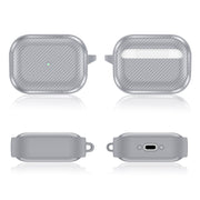 For AirPods Pro Photo Frame Carbon Fiber Series Earphone Case(Dark Grey)