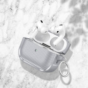 For AirPods Pro Photo Frame Carbon Fiber Series Earphone Case(Dark Grey)