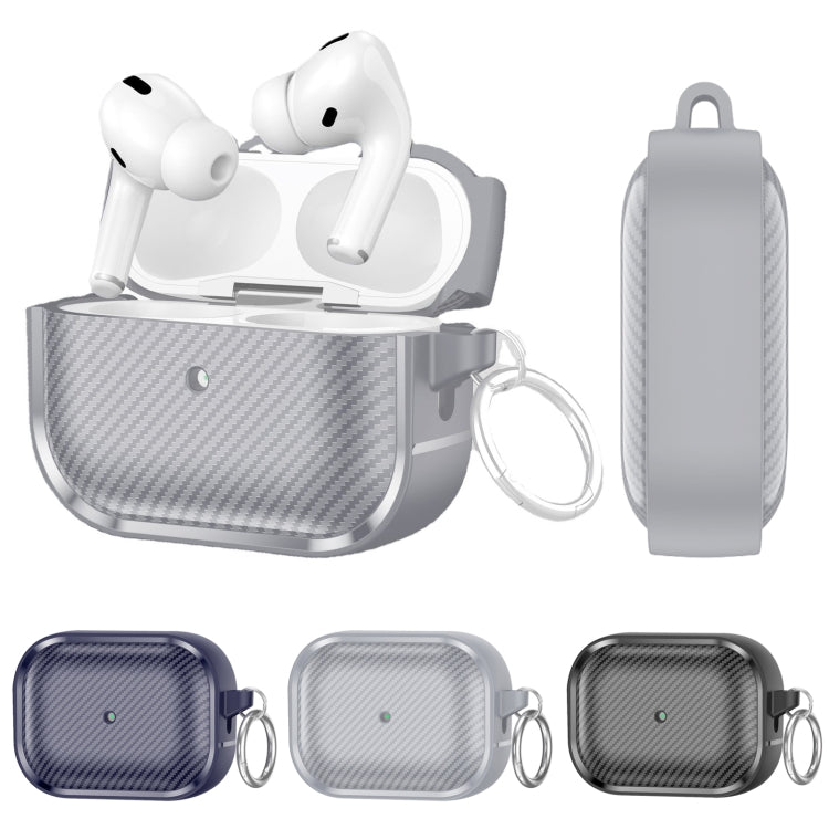 For AirPods Pro Photo Frame Carbon Fiber Series Earphone Case(Dark Blue) - For AirPods Pro by PMC Jewellery | Online Shopping South Africa | PMC Jewellery | Buy Now Pay Later Mobicred