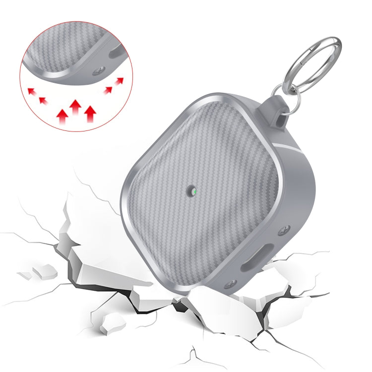 For AirPods 3 Photo Frame Carbon Fiber Series Earphone Case(Dark Grey) - For AirPods 3 by PMC Jewellery | Online Shopping South Africa | PMC Jewellery | Buy Now Pay Later Mobicred