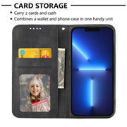 For OPPO Reno8 T 4G Global Cubic Grid Calf Texture Magnetic Leather Phone Case(Black)
