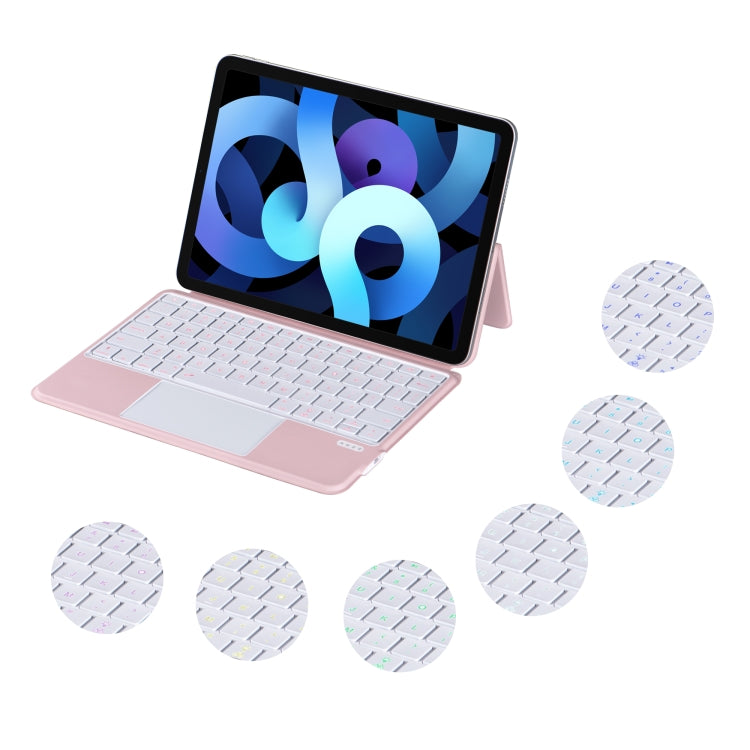 X3125-6D Integrated Thin Magnetic Bluetooth Keyboard Case with Backlight For iPad Air 2022 / Air 2020 10.9 / Pro 11 2018 / 2020 / 2021 / 2022(Pink) - Universal by PMC TechLife | Online Shopping South Africa | PMC TechLife | Buy Now Pay Later Mobicred