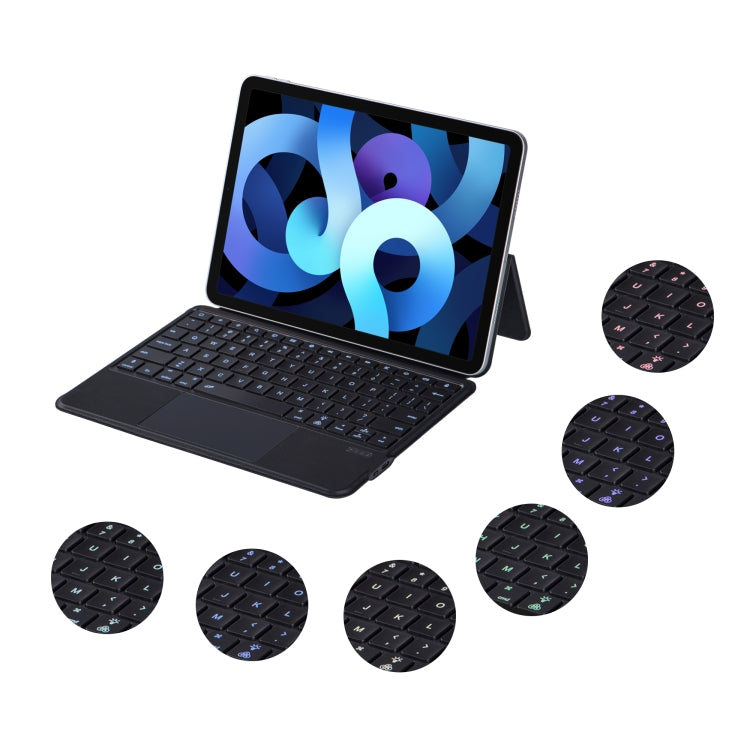 X3125-6D Integrated Thin Magnetic Bluetooth Keyboard Case with Backlight For iPad Air 2022 / Air 2020 10.9 / Pro 11 2018 / 2020 / 2021 / 2022(Black) - free shipping - PMC TechLife - Order now!
